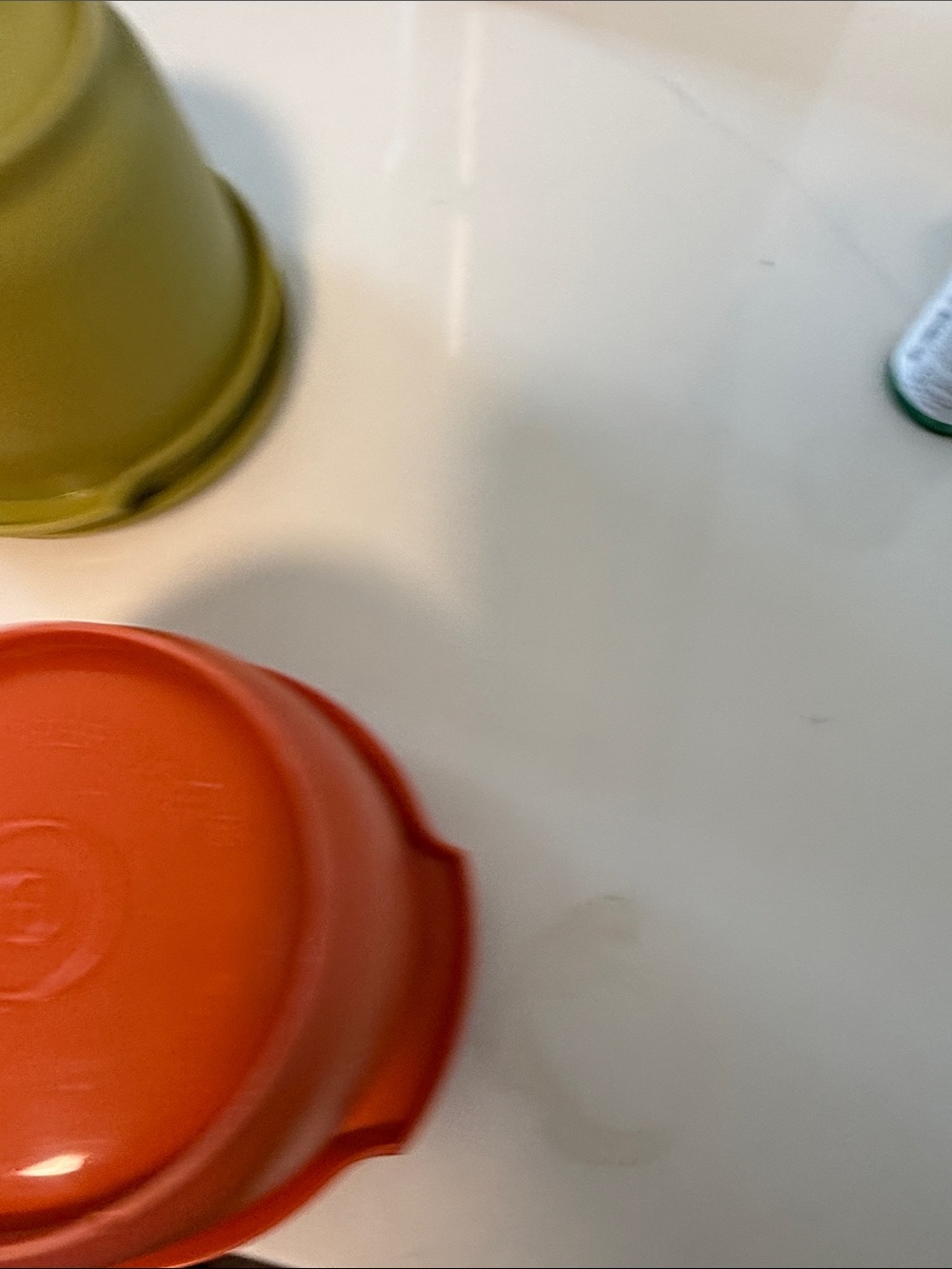 Vintage Tupperware with Lids - Orange, Olive, clear - Picture 9 of 11